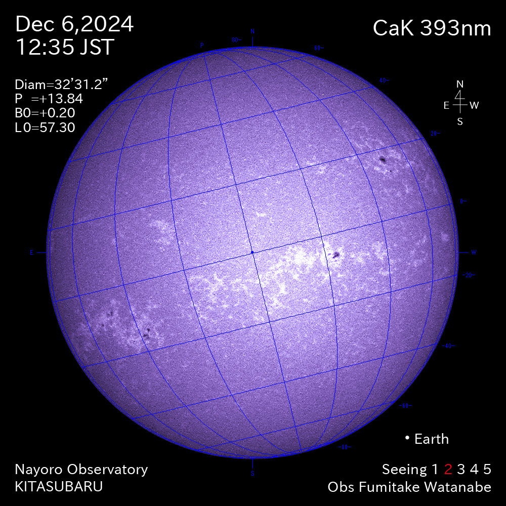 2024年12月6日 CaK波長の太陽