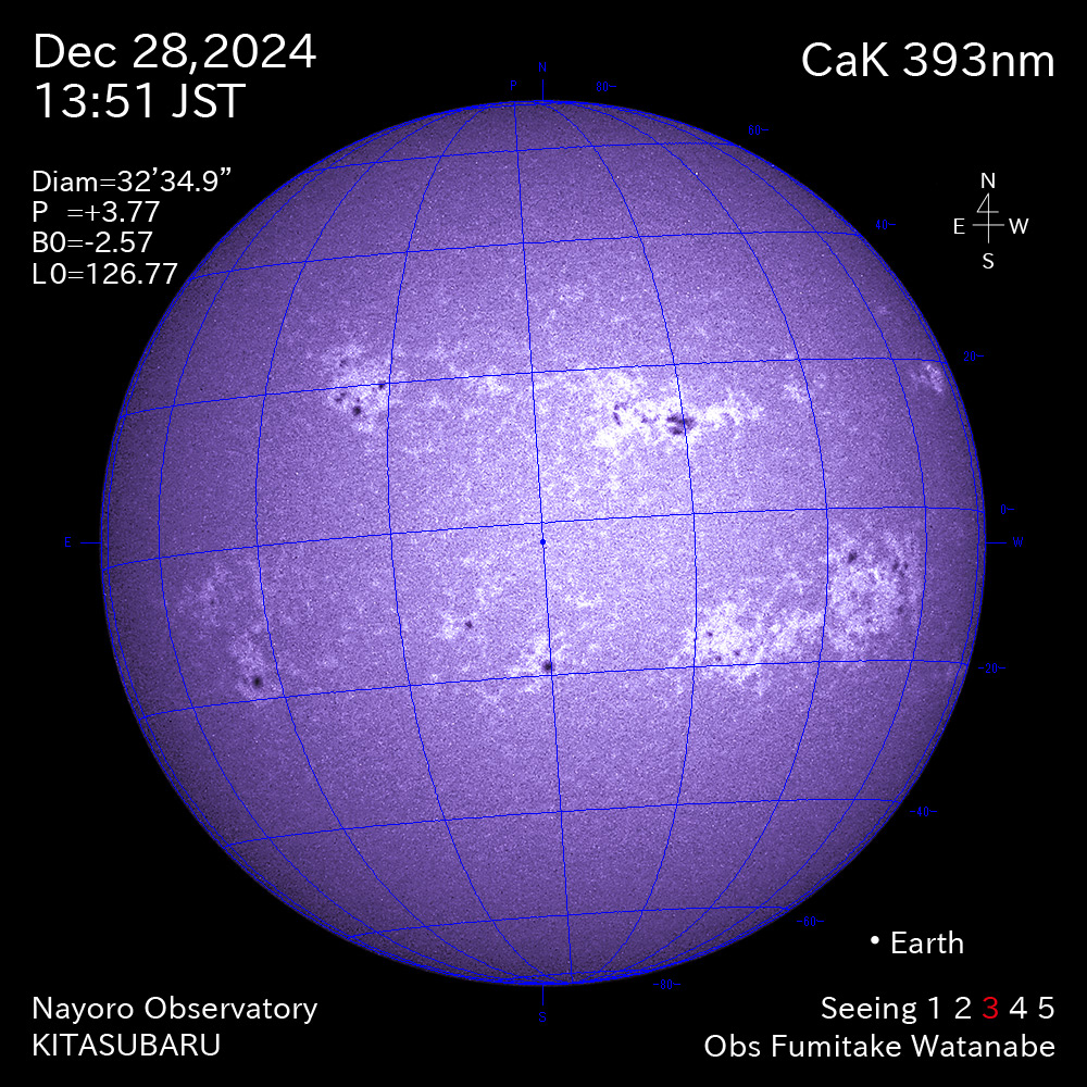 2024年12月28日 CaK波長の太陽