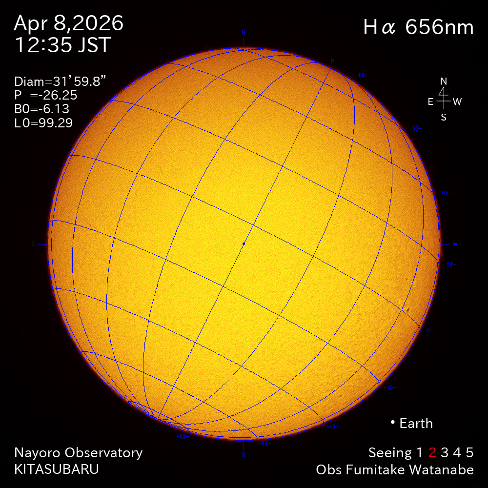 2026年4月5日 Ha波長の太陽