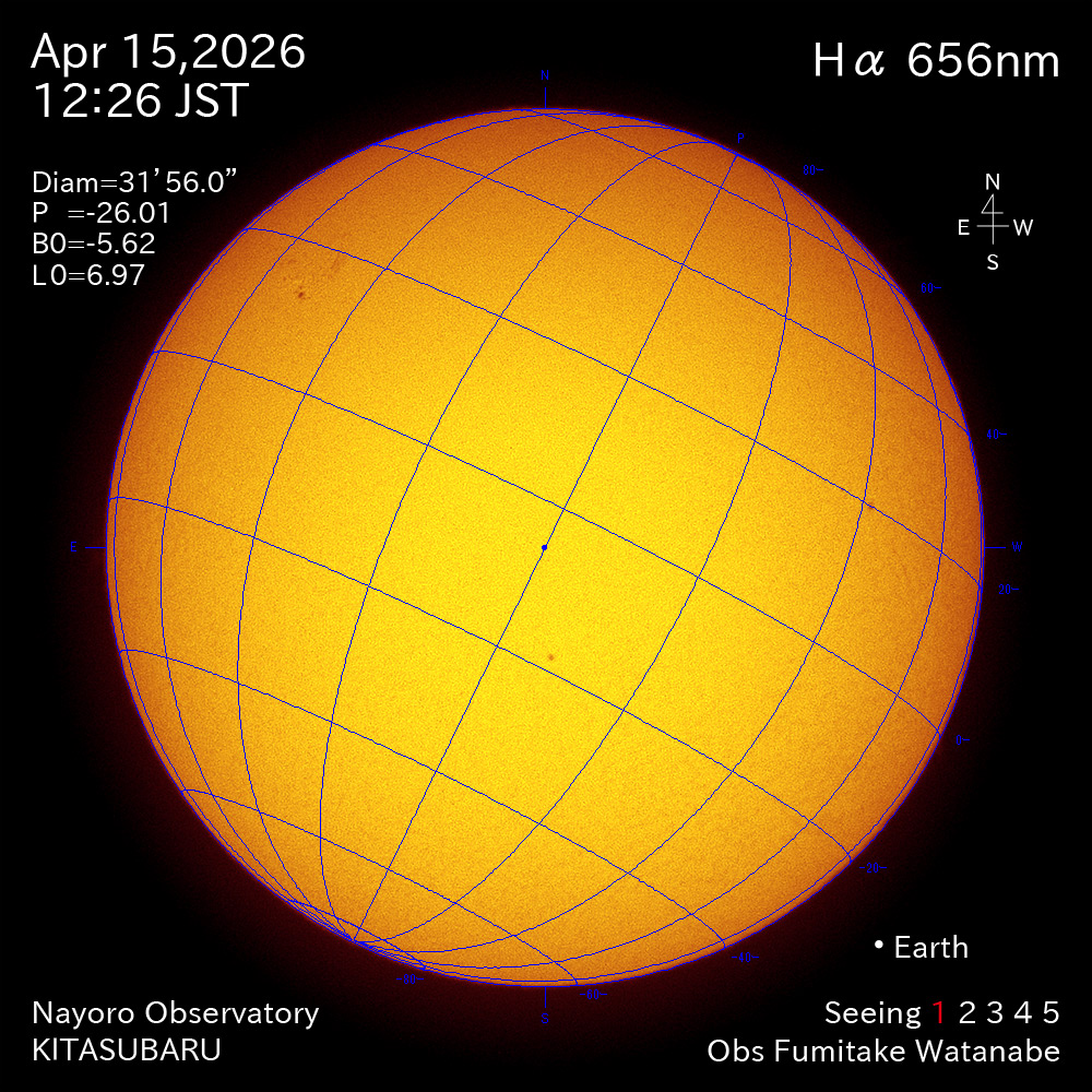 2026年4月15日 Ha波長の太陽