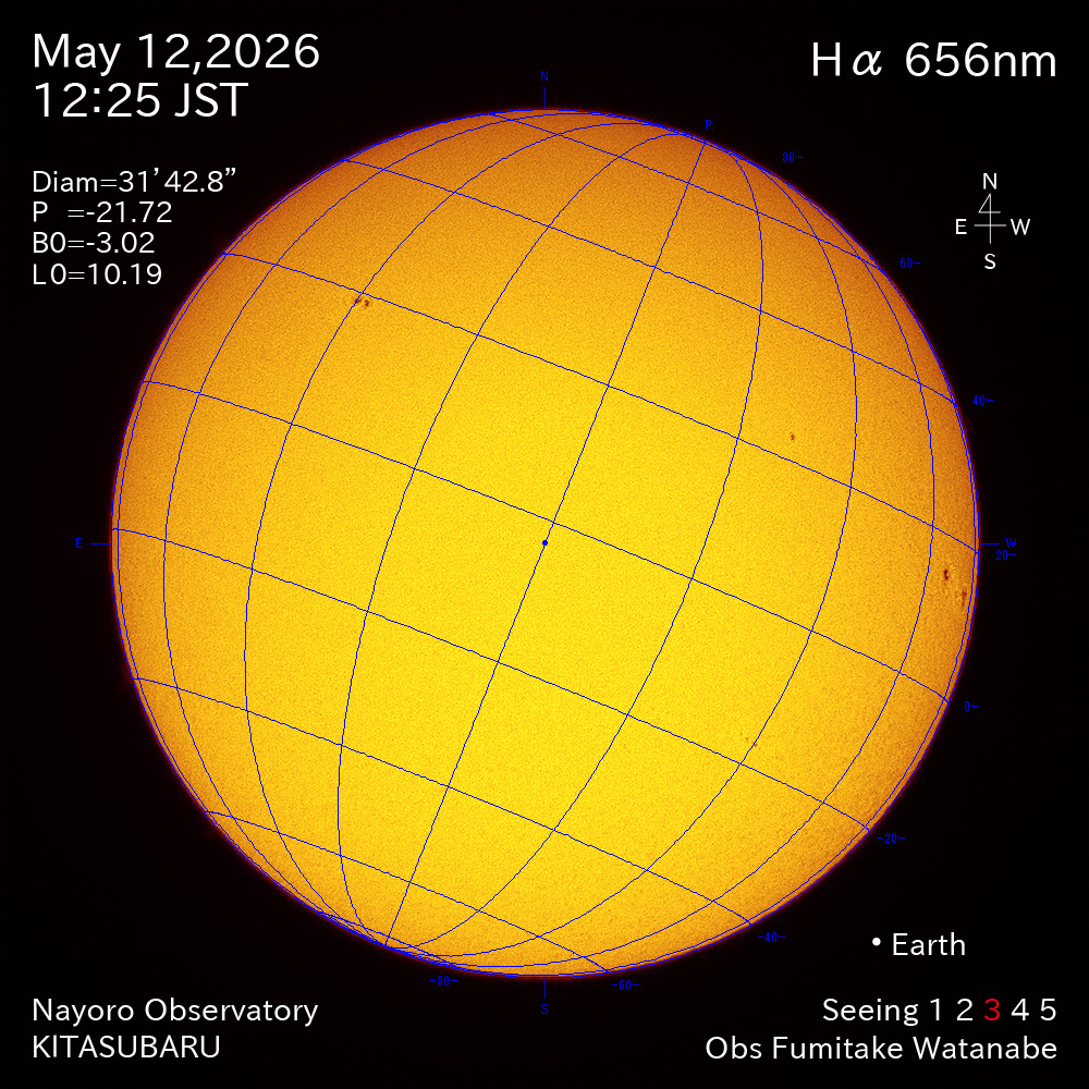 2026年5月12日 Ha波長の太陽