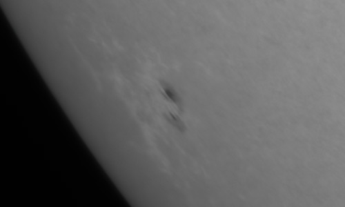 2022年1月7日の黒点（活動領域12925）