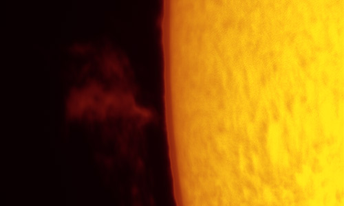 2022年1月9日のプロミネンス