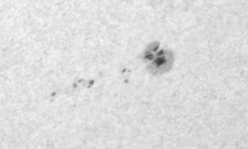 2022年1月19日の黒点（活動領域12933）