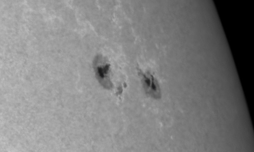 2022年1月19日の黒点（活動領域12930）