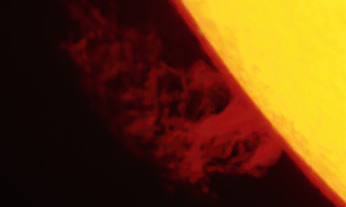 2022年2月5日のプロミネンス