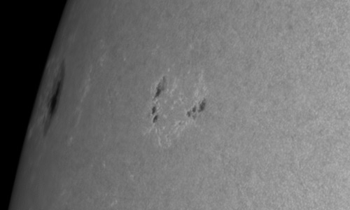 2022年7月5日の黒点（活動領域13052）