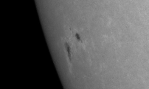 2022年7月7日の黒点（活動領域13055）