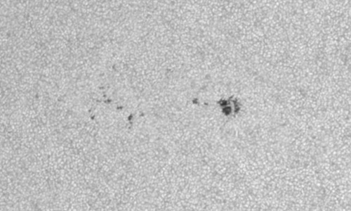 2022年7月8日の黒点（活動領域13052）