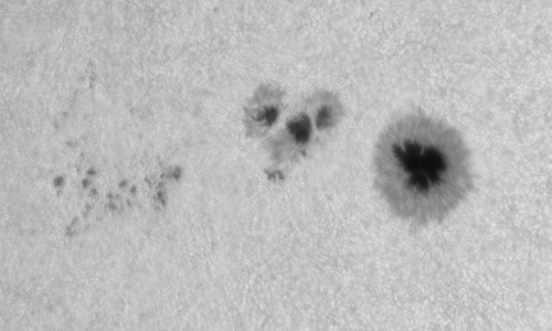 2022年7月15日の黒点（活動領域13057）