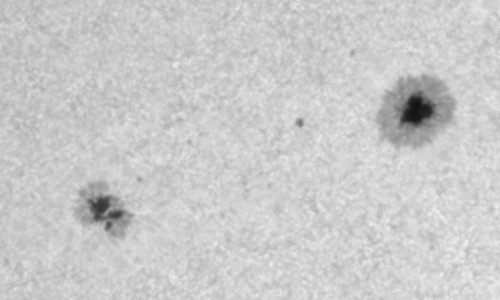 2022年11月2日の黒点（活動領域13135）