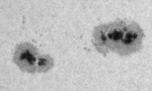 2022年11月9日の黒点（活動領域13141）