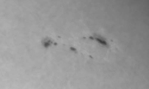 2022年11月20日の黒点（活動領域13150）