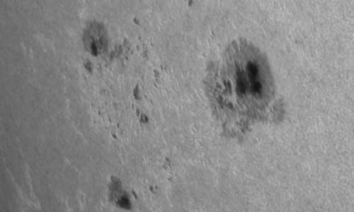 2023年1月7日の黒点（活動領域13182）