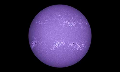 2023年1月7日の太陽（カルシウムK線）