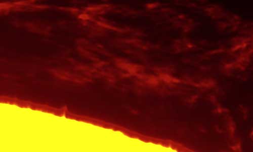 2023年1月7日のプロミネンス