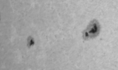 2023年8月17日の黒点（活動領域13405）