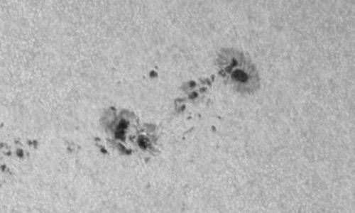 2023年10月8日の黒点（活動領域13451）