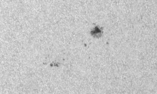 2023年10月8日の黒点（活動領域13454）