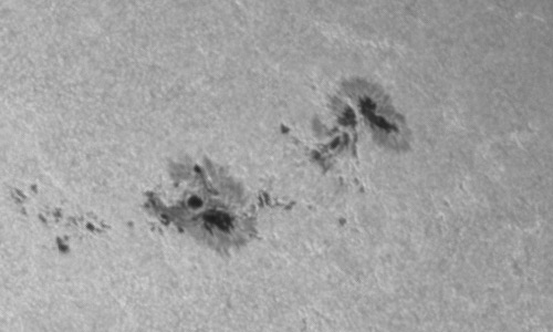 2023年10月9日の黒点（活動領域13451）