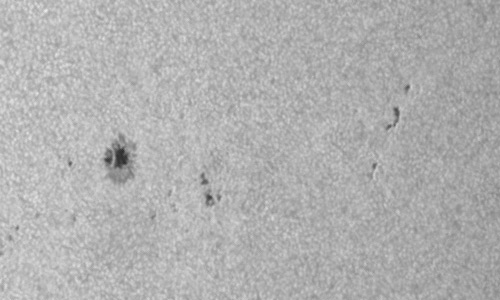 2023年10月9日の黒点（活動領域13454）