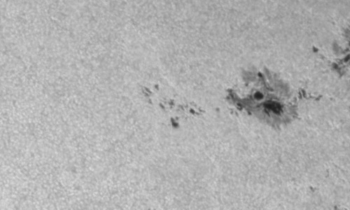 2023年10月9日の黒点（活動領域13458）