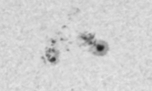 2023年12月21日の黒点（活動領域13521）