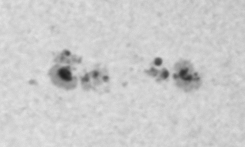 2023年12月21日の黒点（活動領域13528）