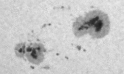 2023年12月21日の黒点（活動領域13529）