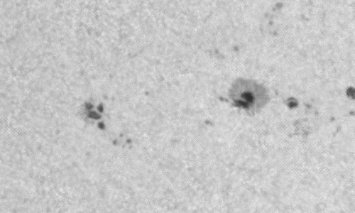 2024年1月11日の黒点（活動領域13552）