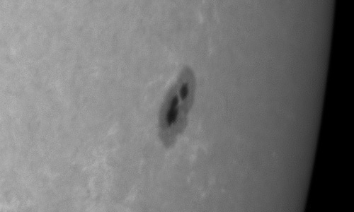 2024年1月20日の黒点（活動領域13545）