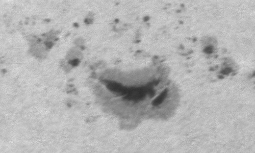 2024年2月11日の黒点（活動領域13576）