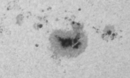 2024年2月12日の黒点（活動領域13576）