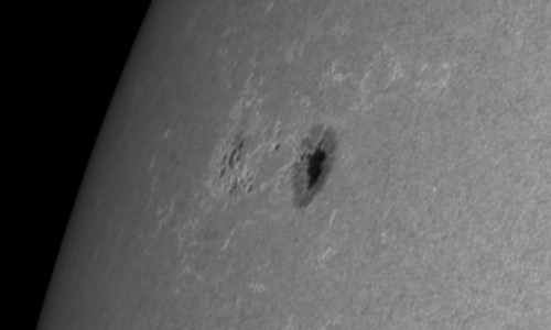 2024年4月7日の黒点（活動領域13633）