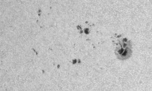 2024年4月24日の黒点（活動領域13654）