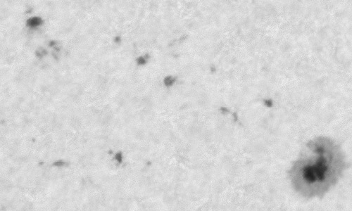 2024年4月26日の黒点（活動領域13654）