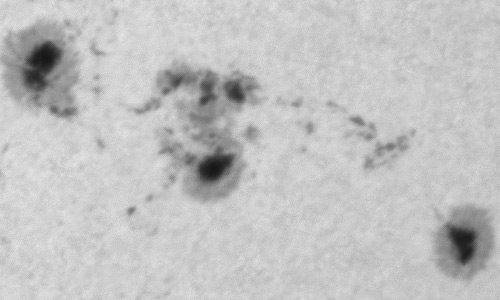 2024年4月28日の黒点（活動領域13654）