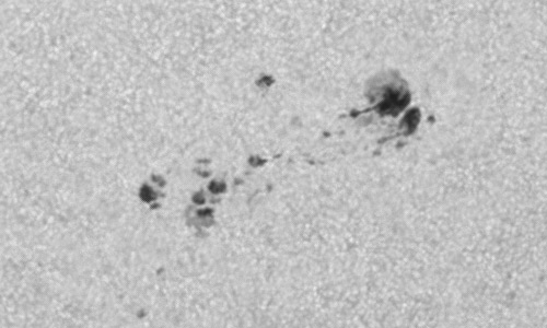 2024年10月1日の黒点（活動領域13843）