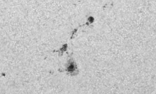 2024年10月1日の黒点（活動領域13844）